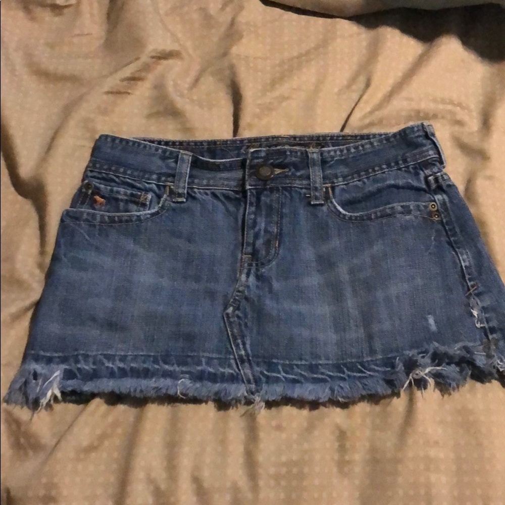 Abercrombie blue jean skirt